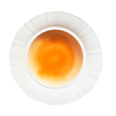 Orange Tide Elysian Wide Rim Deep Plate