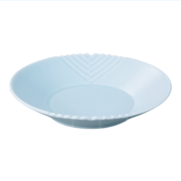 Pearl Blue Collared Bowl