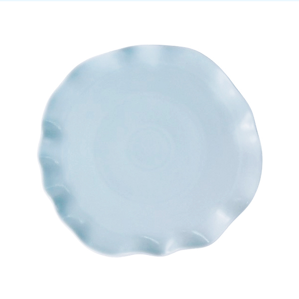 Pearl Blue Lotus Leaf Plate