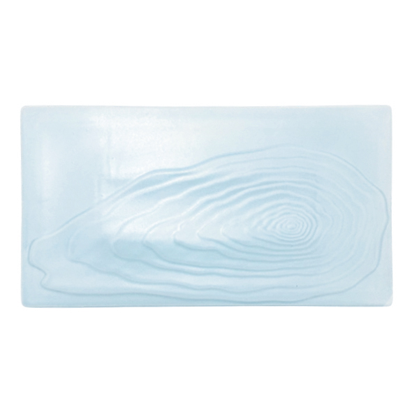 Pearl Blue Rectangular Tree Rings Platter 35.5cm×20cm