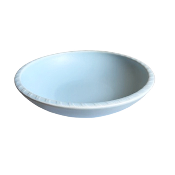 Pearl Blue Round Knitted Rim Bowl