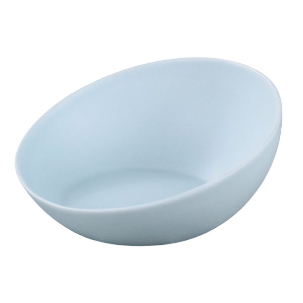 Pearl Blue Slanted Bowl