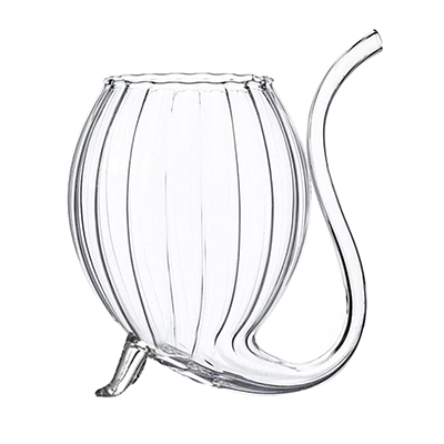 Ribbed Barrel Shape Vampire Glass 375ml