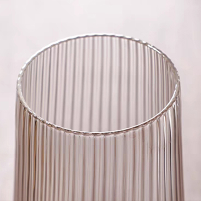 Ribbed Stemmed Water Glass 390ml 3