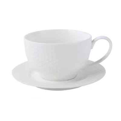 White Diamond Cup & Saucer