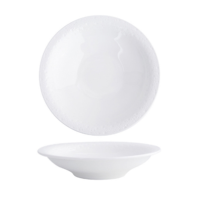 White Meteorite Large Mouth Bowl 25.5cm
