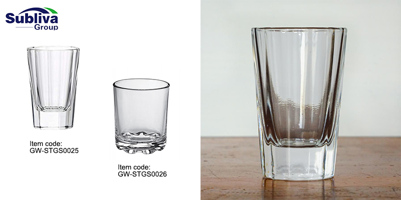 Aurelia Shot Glass 20ml & Metella Shot Glass 70ml