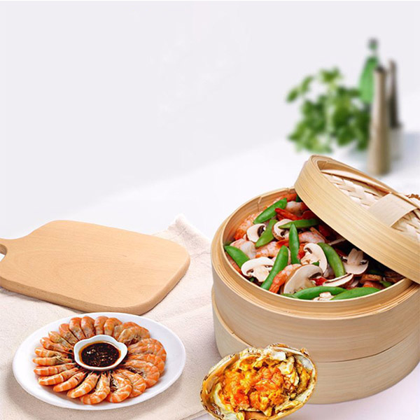 Bamboo Round Steamer 16.5cm (2)