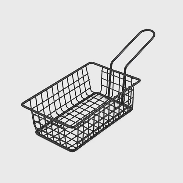 Black Wire Rectangular Service Basket 16.2×10×5.3cm 3