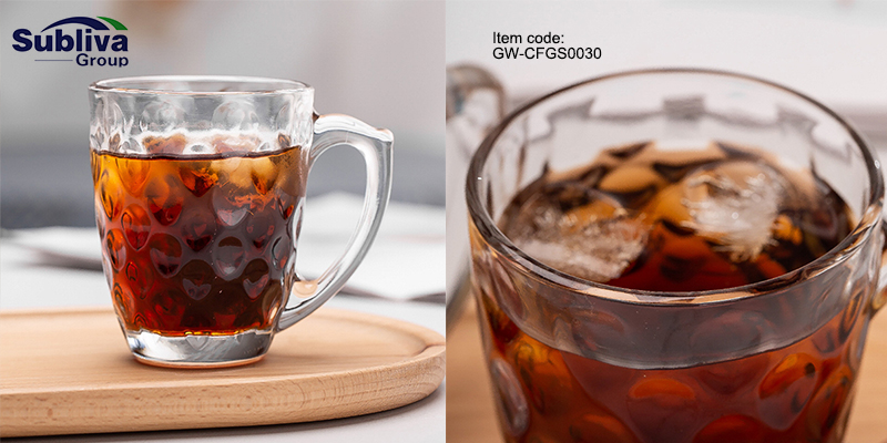 Bubble Glass Coffee Cup 230ml