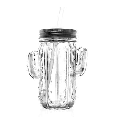 Cactus Drinking Jar 400ml