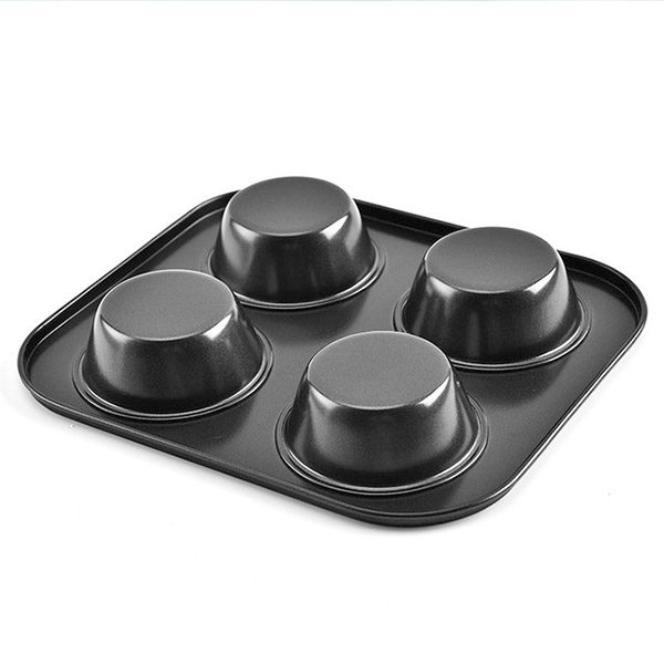 Carbon Steel Non-Stick Pudding Tray 4 Cup 3