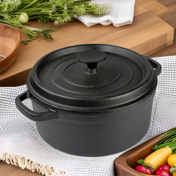 Cast Iron Round Casserole 8