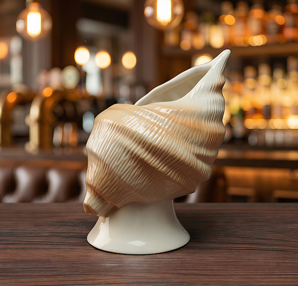Ceramic Conch Tiki Mug 470ml 3