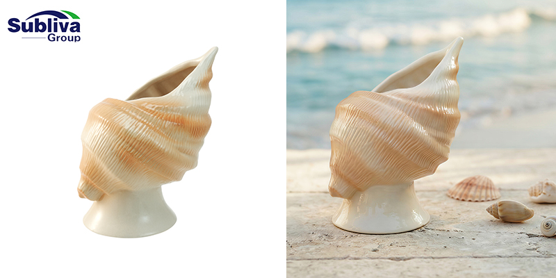 Ceramic Conch Tiki Mug 470ml