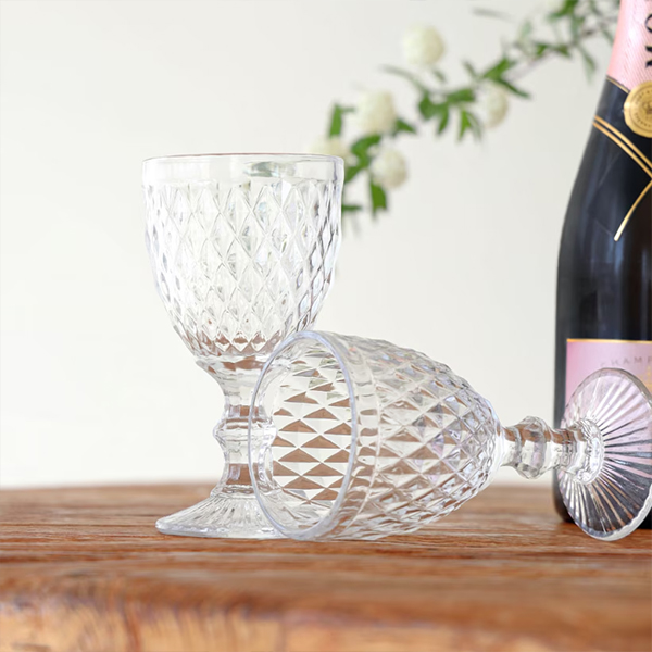 Diamond Milkshake Glass 300ml 2