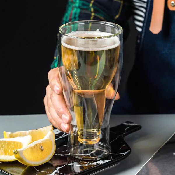 Double-Walled Beer Bottle Glass 350ml 3