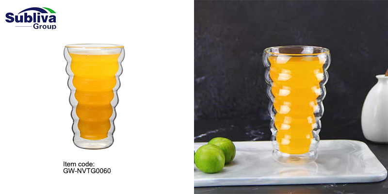 Double-Walled Ripple Glass 310ml