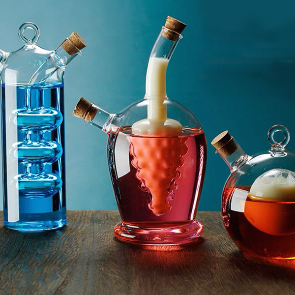 Dual Compartment Grape Glass 75ml & 475ml 3