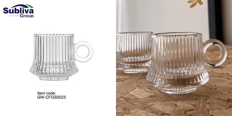 Eleanor Glass Coffee Cup 170ml