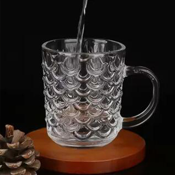Fish Scale Glass Coffee Cup 250ml 2