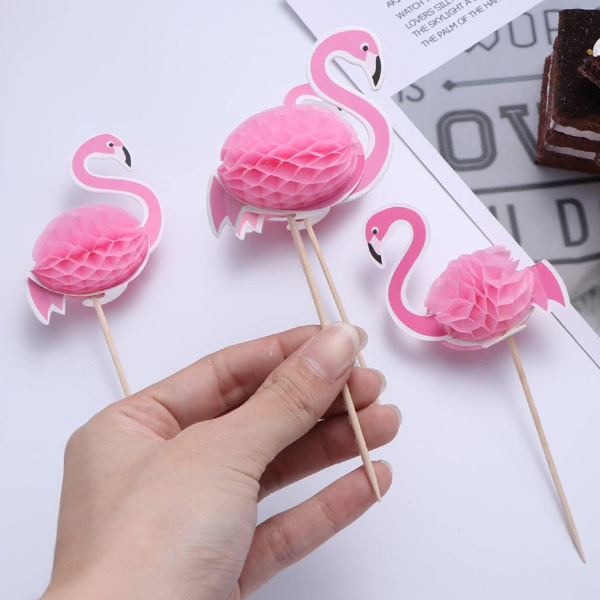 Flamingo Topper Cocktail Picks - Pack Of 100 3