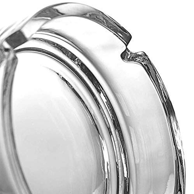 Glass Round Ashtray 10.5cm (2)
