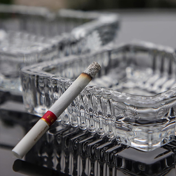 Glass Square Ashtray 10.5×10.5cm 4