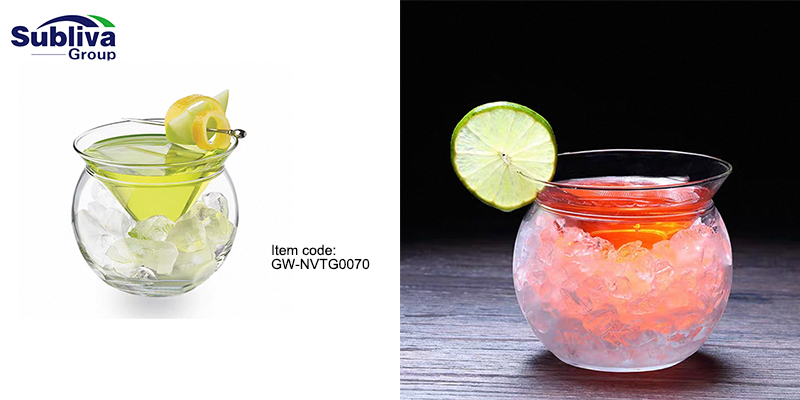 Martini Glass With Fishbowl Chiller 260ml