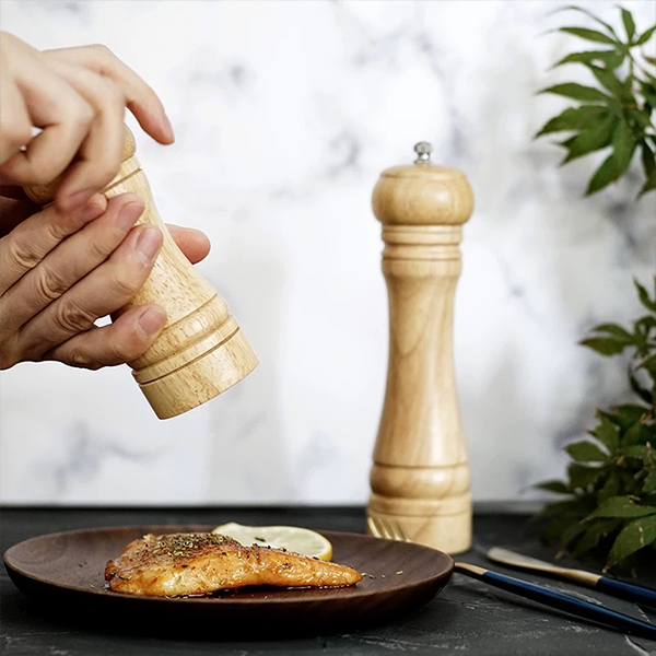 Natural Wood Roma Salt & Pepper Mill 20.3cm 2