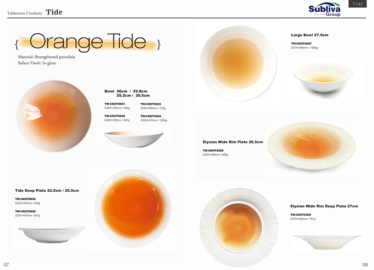 Subliva Tableware New Arrivals 2025-10