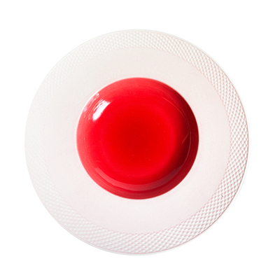 Red Tide Dimond Soup & Pasta Plate