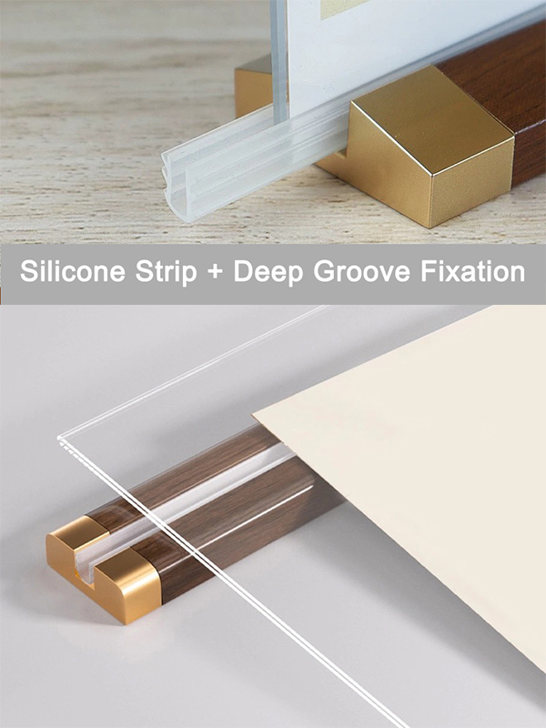 Slanted Menu Holder With Fiberboard Base A5 A4 -2