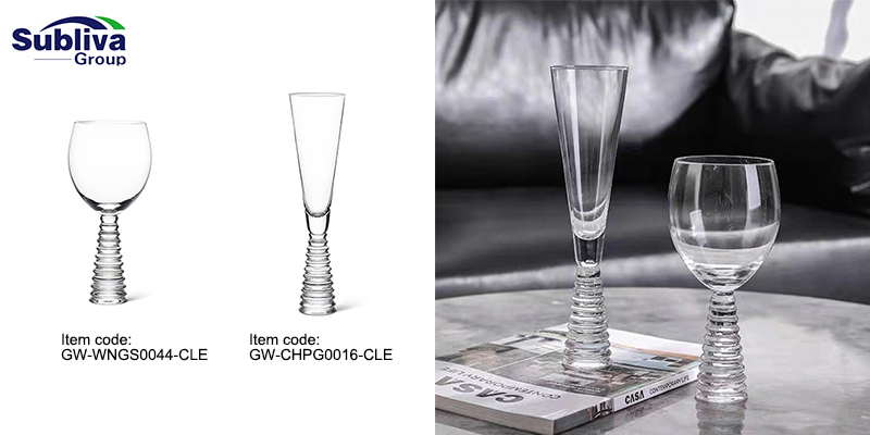 Spire Wine Glass 400ml&Spire Champagne Flute 200ml