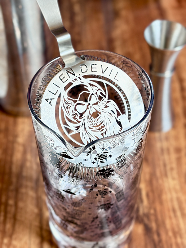 Stainless Steel Alien Devil Cocktail Strainer-3