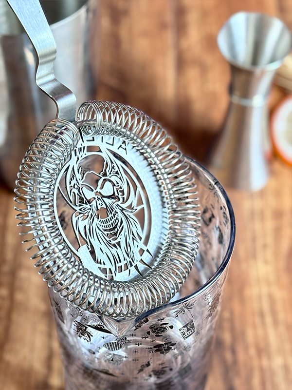Stainless Steel Alien Devil Cocktail Strainer-4