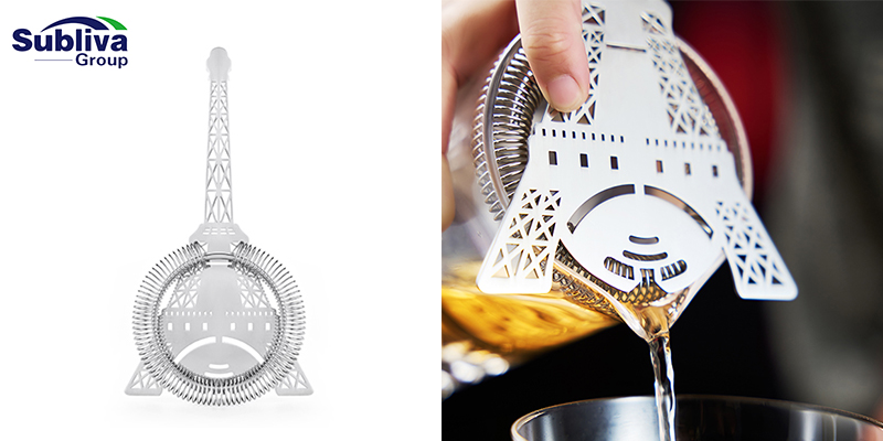 Stainless Steel  Eiffel Tower Cocktail Strainer 4