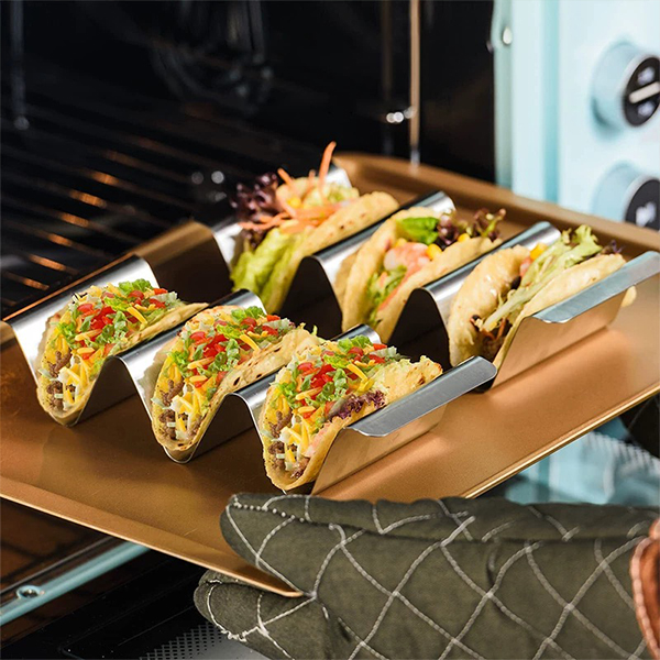 Stainless Steel Taco Rack 2-3 Tacos 2