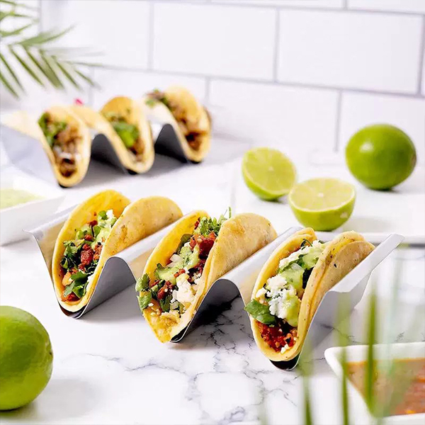 Stainless Steel Taco Rack 2-3 Tacos 3