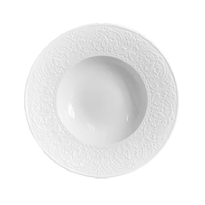 White Daphne Soup & Pasta Plate