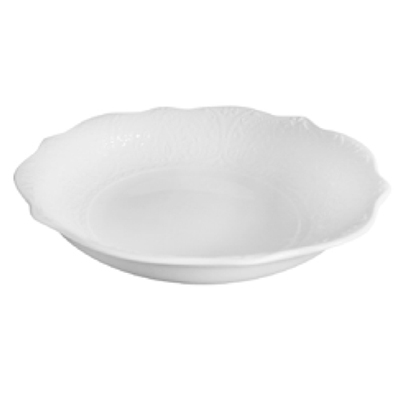 White Daphne Wavy Rim Bowl 20.2cm×19.9cm