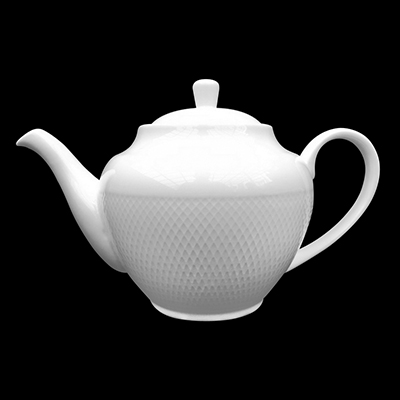 White Lattice Tea Pot 990ml